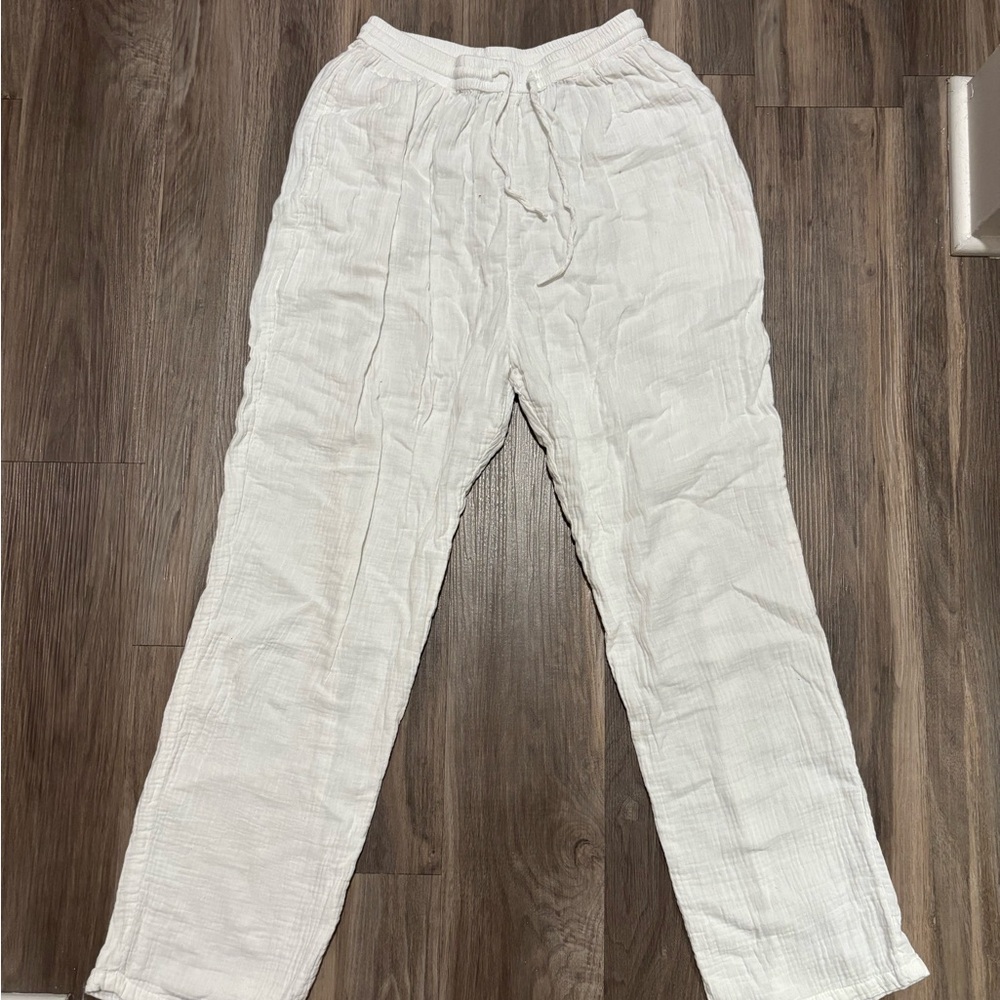 India Boutique women’s white linen pants
